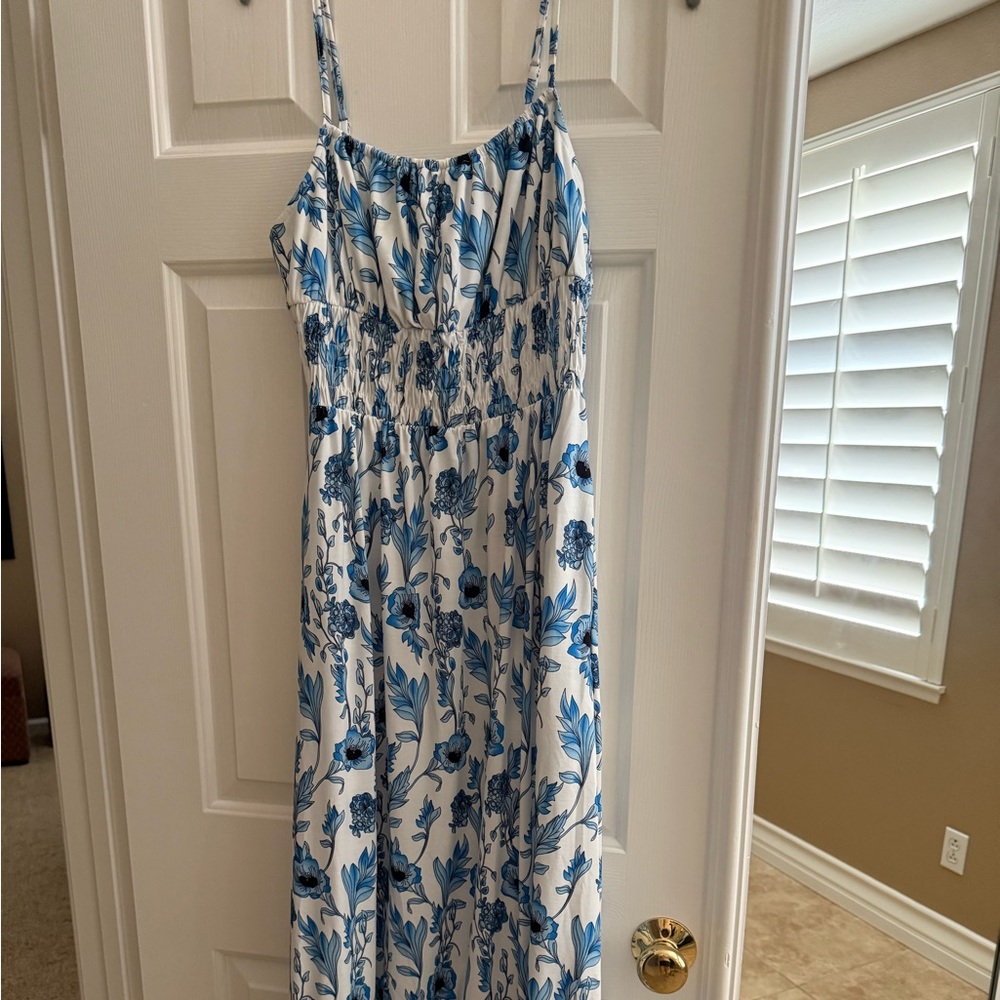 Grace Karin Blue Floral Dress
